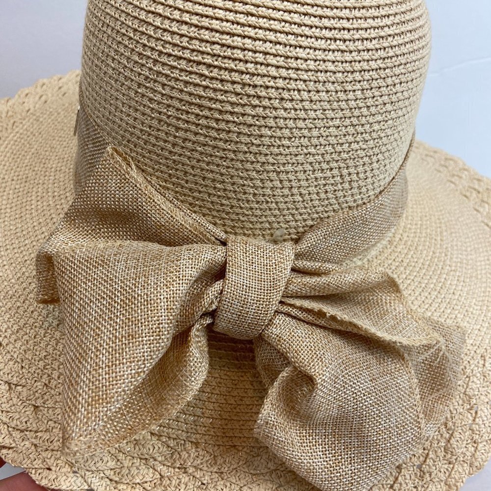 NWOT Sun Floppy Hat Bow 100% Paper - Picture 4 of 7